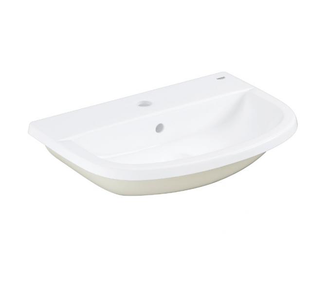 Grohe Bau 55 håndvask t/nedfældning - 1 hanehul Grohe Bau 55 håndvask t/nedfældning - 1 hanehul