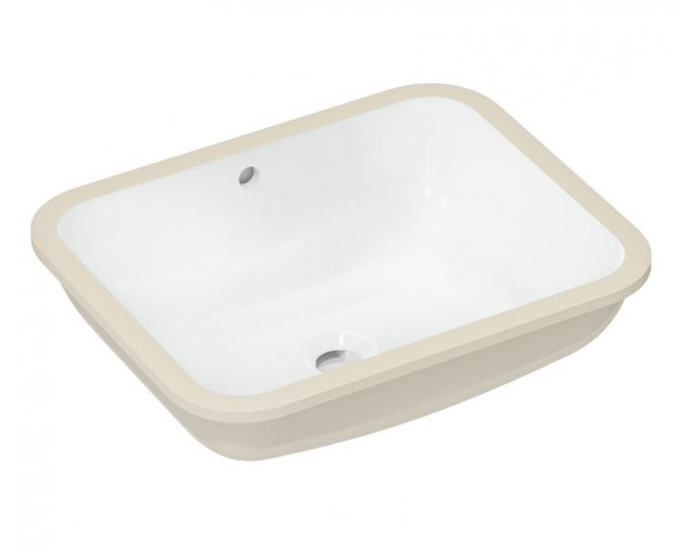 hansgrohe Xuniva Q 45 h&aring;ndvask t/underlimning - Med overl&oslash;b - Uden hanehul