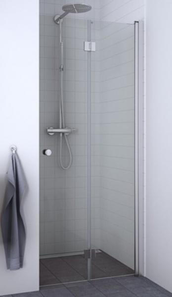 Dansani Match B71 foldedør - Klar glas/matkrom Dansani Match B71 foldedør - Klar glas/matkrom