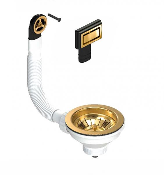 Lavabo universal bundventil til køkkenvask - Messing/Guld Lavabo universal bundventil til køkkenvask - Messing/Guld