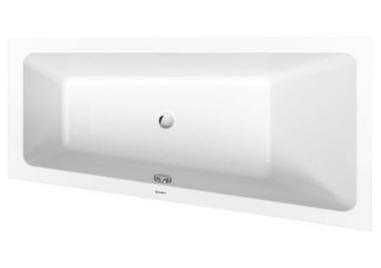 Duravit No.1 asymmetrisk badekar t/indbygning - 150 x 80 - H&oslash;jre - 1 rygl&aelig;n