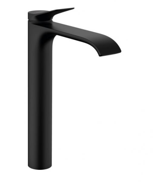 hansgrohe Vivenis 250 h&aring;ndvaskarmatur m/l&oslash;ft-op bundventil - Mat sort