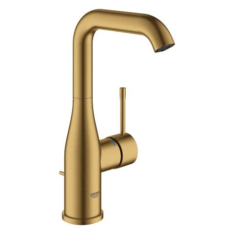 Grohe Essence New L h&aring;ndvaskarmatur m/bundventil og svingtud - B&oslash;rstet cool sunrise