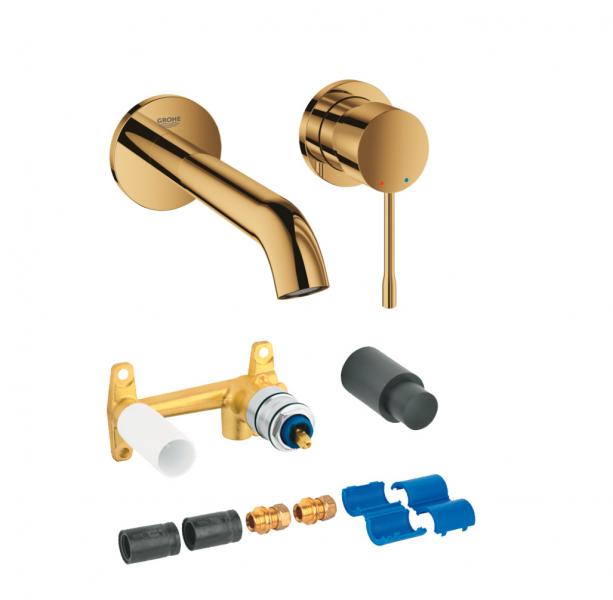 Grohe Essence New komplet armatur til indbygning i væg - Poleret cool sunrise Grohe Essence New komplet armatur til indbygning i væg - Poleret cool sunrise