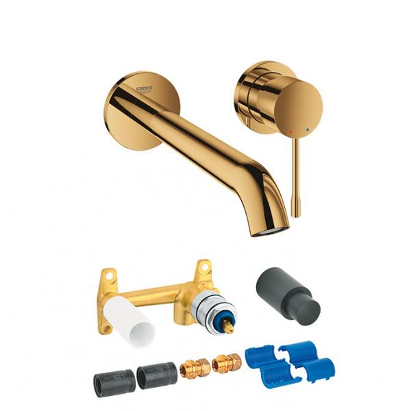 Grohe Essence New L komplet armatur til indbygning i væg - Poleret Cool Sunrise Grohe Essence New L komplet armatur til indbygning i væg - Poleret Cool Sunrise