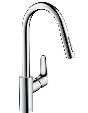 Hansgrohe Focus M41 k&oslash;kkenarmatur 240 m/udtr&aelig;k 2jet - Krom
