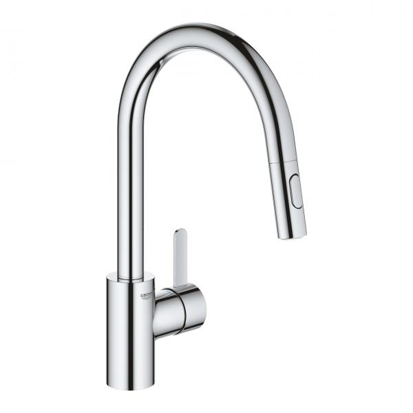 Grohe NEW Eurosmart Cosmopolitan k&oslash;kkenarmatur m/udtr&aelig;k  - Krom