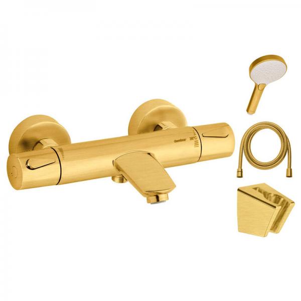 Damixa Silhouet komplet kararmatur - Børstet messing Damixa Silhouet komplet kararmatur - Børstet messing