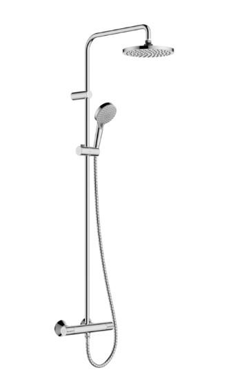 hansgrohe Vernis Blend EcoSmart showerpipe &Oslash;200 - Krom