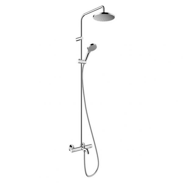 hansgrohe Vernis Blend 200 Showerpipe m/kartud og EcoSmart 1 jet - Krom