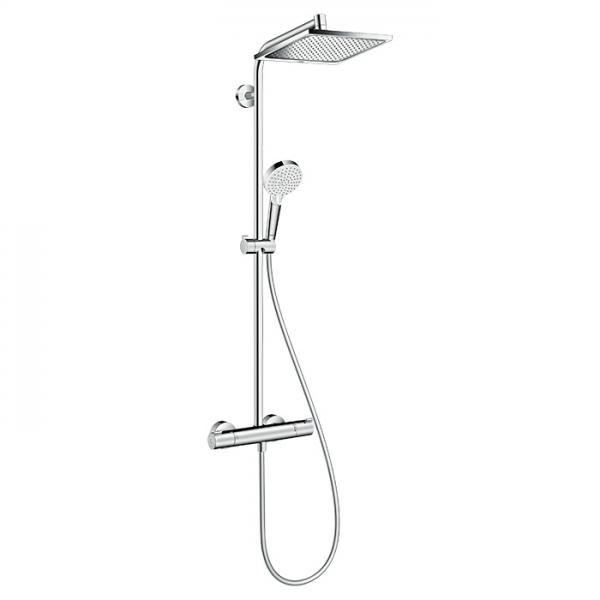 hansgrohe Crometta E 240 Showerpipe 1jet m/termostat - Krom