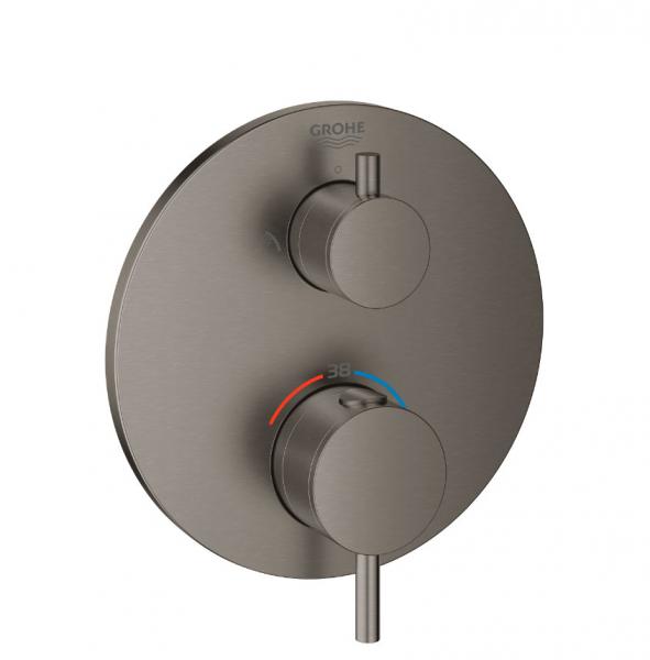 Grohe Atrio brusetermostat t/indbygning - B&oslash;rstet Hard Graphite