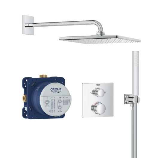 Grohe Precision Cube 310 komplet brusesystem til indbygning - Krom Grohe Precision Cube 310 komplet brusesystem til indbygning - Krom