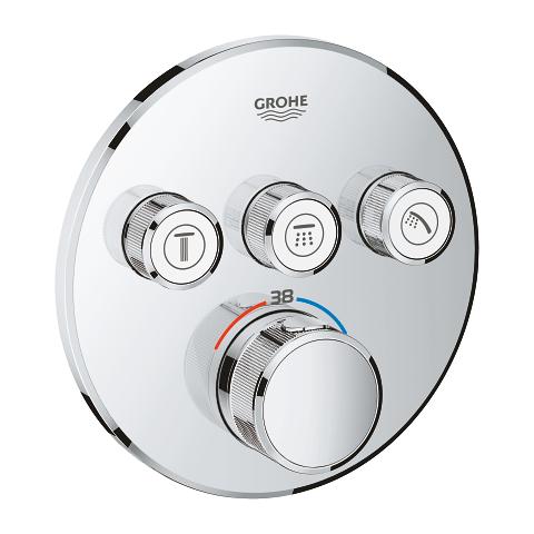 Grohe SmartControl indbygningsarmatur med 3 udtag - Krom Grohe SmartControl indbygningsarmatur med 3 udtag - Krom