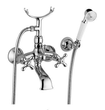 Lavabo Retro badekararmatur m/h&aring;ndbruser - Krom