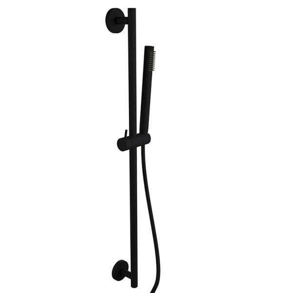 Lavabo Luca bruses&aelig;t m/slim h&aring;ndbruser - Mat sort