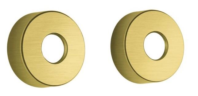 Damixa rosetter - &Oslash;75 - B&oslash;rstet messing