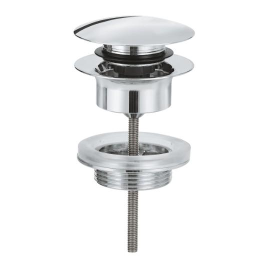 Grohe push-open bundventil 1 1/4 - Krom Grohe push-open bundventil 1 1/4 - Krom