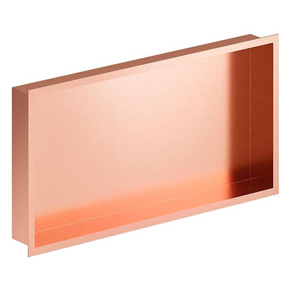 Damixa Zen badeværelseshylde til indbygning - Rektangulær - Børstet kobber Damixa Zen badeværelseshylde til indbygning - Rektangulær - Børstet kobber