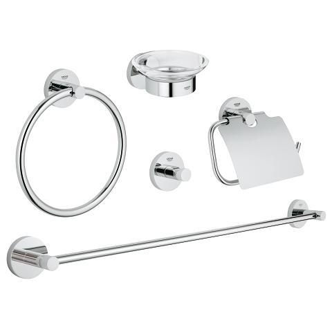 Grohe Essentials tilbehørssæt 5 i 1 - Krom Grohe Essentials tilbehørssæt 5 i 1 - Krom
