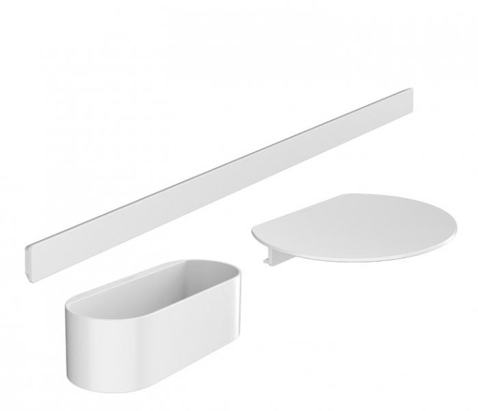 Hansgrohe WallStoris s&aelig;t til badekar - Mat hvid