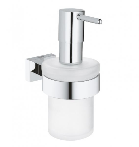 Grohe Essentials Cube Sæbedispenser med holder Grohe Essentials Cube Sæbedispenser med holder