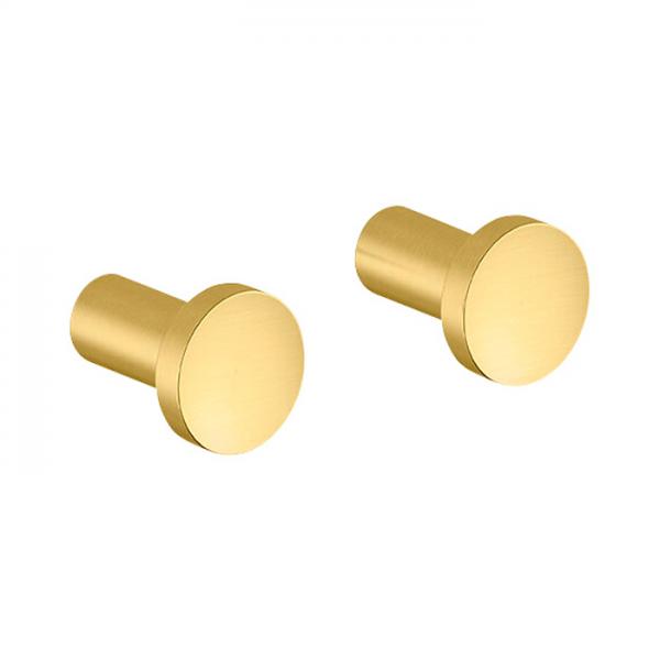 Damixa Zen h&aring;ndkl&aelig;dekrog 2 stk. - B&oslash;rstet messing