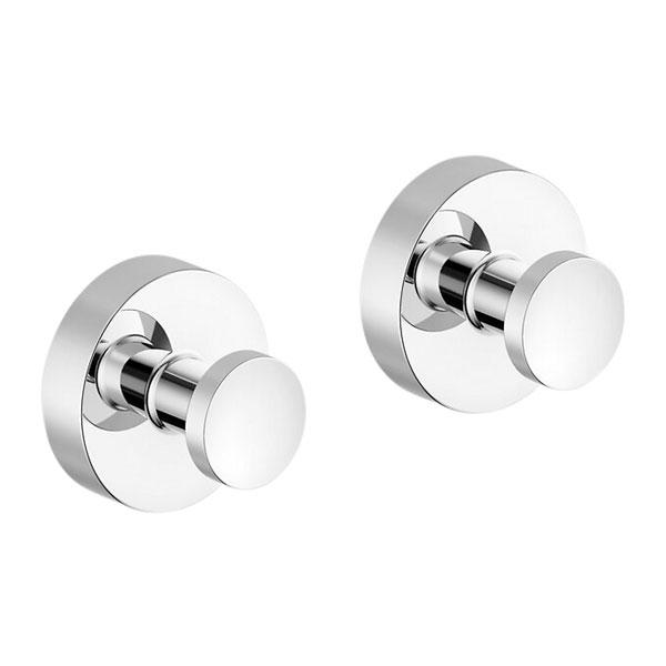 Damixa Zen håndklædekrog m/roset 2 stk. - Krom Damixa Zen håndklædekrog m/roset 2 stk. - Krom