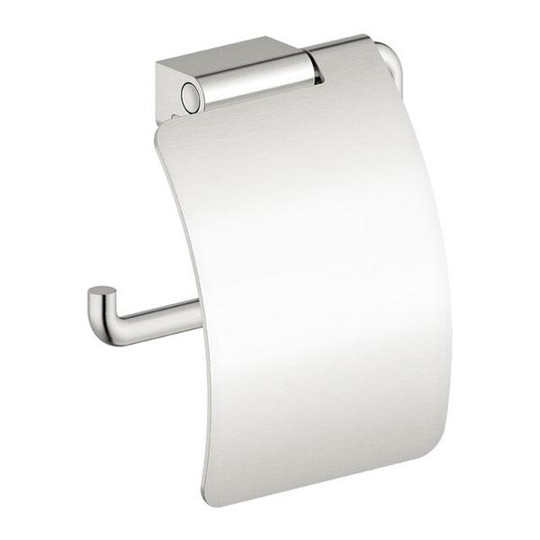 Damixa Zen toiletrulleholder m/låg - Steel Damixa Zen toiletrulleholder m/låg - Steel