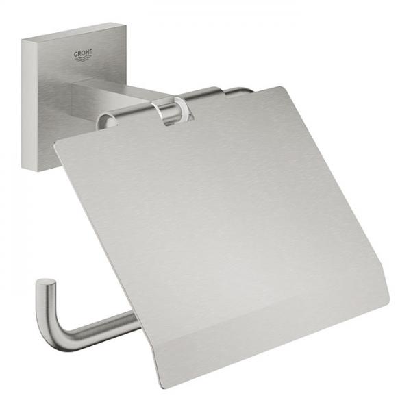 Grohe Start Cube toiletpapirholder m/låg - Supersteel Grohe Start Cube toiletpapirholder m/låg - Supersteel