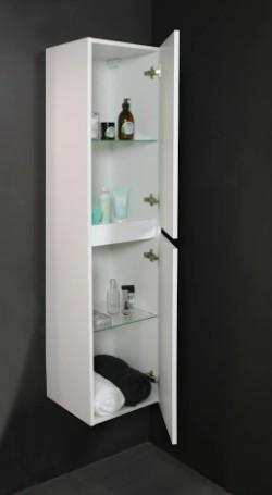 Sanibell Basicline h&oslash;jskab - Hvid h&oslash;jglans