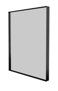 Sanibell Basicline spejl m/mat sort ramme - 50 cm Sanibell Basicline spejl m/mat sort ramme - 50 cm