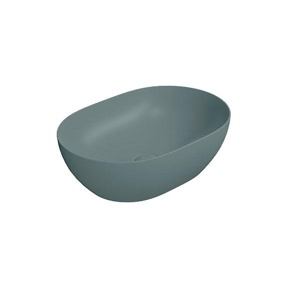 GSI Pura 50 oval fritstående bowlevask - Uden hanehul - Agave GSI Pura 50 oval fritstående bowlevask - Uden hanehul - Agave