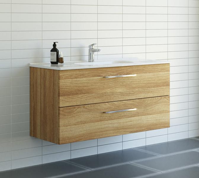 Dansani Mido+ 120 møbelsæt m/Kantate vask - Varm eg Dansani Mido+ 120 møbelsæt m/Kantate vask - Varm eg