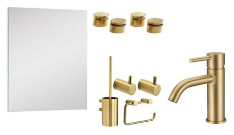 Badeværelse makeover i messing Badeværelse makeover i messing