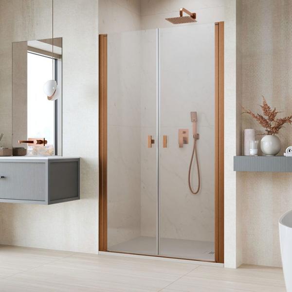 Str&oslash;mberg Noma 30 dobbelt svingd&oslash;r 700mm - B&oslash;rstet kobber