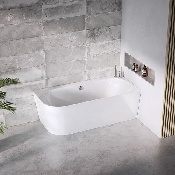 Str&oslash;mberg Nino badekar t/hj&oslash;rne - 165 x 75 - H&oslash;jre