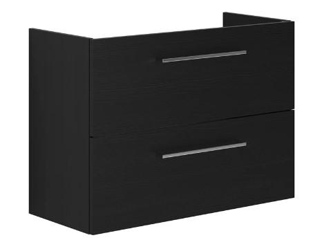 Dansani Mido+ underskab m/2 skuffer t/gulvafl&oslash;b - 80 - Sort struktur