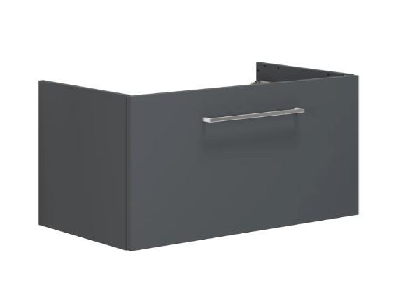 Dansani Mido+ 80 vaskeskab m/1 skuffe - Grå mat Dansani Mido+ 80 vaskeskab m/1 skuffe - Grå mat