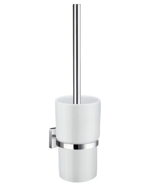 Smedbo House toiletb&oslash;rste t/v&aelig;g - Krom/porcel&aelig;n