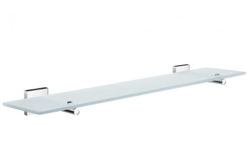 Smedbo House badev&aelig;relseshylde krom/mat glas 600 mm
