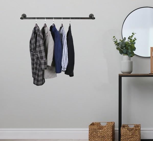 Simple Racks Brooklyn væghængt bøjlestang - 111 x 10 CM Simple Racks Brooklyn væghængt bøjlestang - 111 x 10 CM