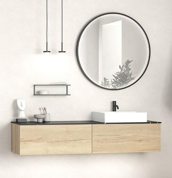 Dansani YOU Urban 160 m&oslash;bels&aelig;t m/Cube h&aring;ndvask - Natur eg