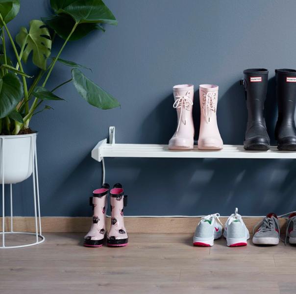 Adax t&oslash;rrehylde til sko 800W - 870 mm - Hvid