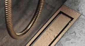 Unidrain Highline panel - Børstet kobber - 900 mm Unidrain Highline panel - Børstet kobber - 900 mm