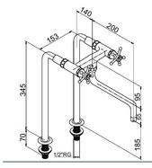 Toni Christiansborg k&oslash;kkenbatteri p&aring; stander - Krom