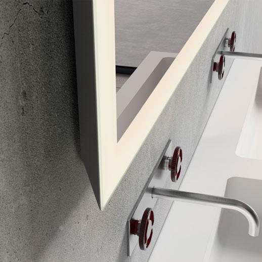 Copenhagen Bath Larvik sound 160 spejl m/mat hvid ramme Copenhagen Bath Larvik sound 160 spejl m/mat hvid ramme