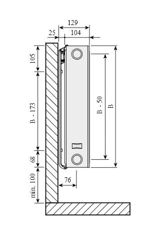 Purmo Plan Compact FC22-900-600 mm - 17 kvm Purmo Plan Compact FC22-900-600 mm - 17 kvm