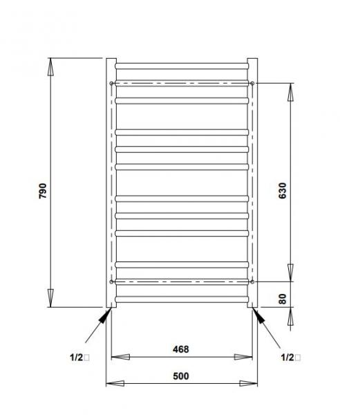 Str&oslash;mberg Sorano h&aring;ndkl&aelig;det&oslash;rrer til kombidrift - 50x79 cm - Hvid