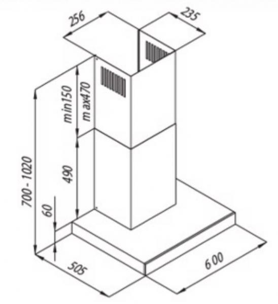 Eico Lucca P 60 ECO emh&aelig;tte til v&aelig;gmontering - Rustfrit st&aring;l